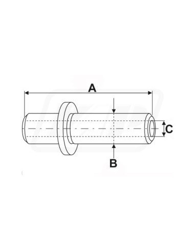 Valve Guide Ø 9.45x14.01 mm Perkins 33432532, 738094, Massey Ferguson 33432532, 738094M1, 738094V1