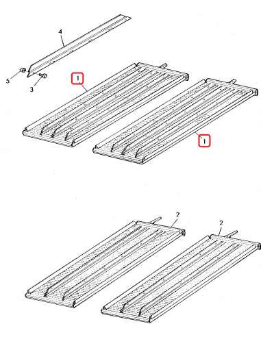 Grain Sieve 800x1495 mm John Deere AZ43469, AZ49147
