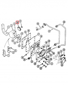 Pinion Pompa Ulei 16.5x63x15 mm Z-23 Case IH 59369C1 2
