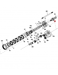Bearing 70x110x20 mm John Deere YZ91412, 6014RS, 6014-RS