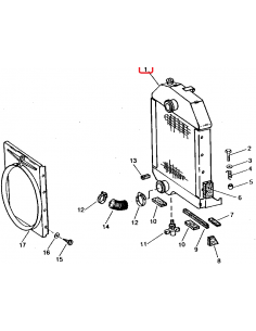 Radiator John Deere RE16733, AR95847