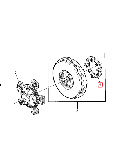 Inel Placa Presiune Ambreiaj 62x90x11 mm - Plastic - John Deere L42285