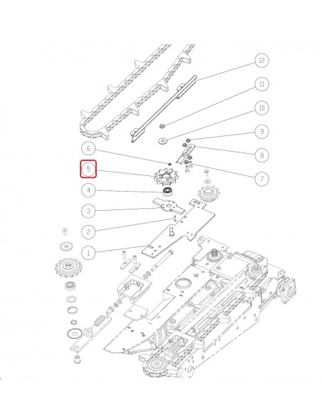 Sproket 124 mm Z-11 Capello Quasar 03.4395.00, 03439500