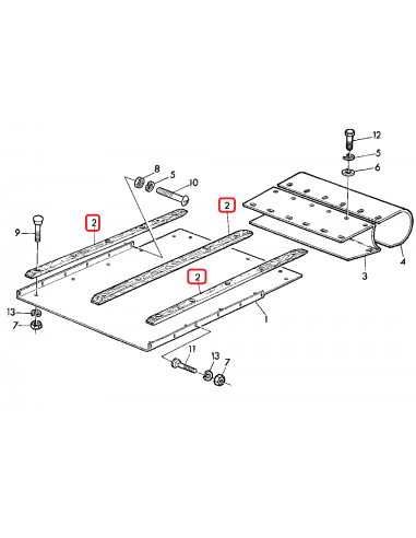 Wooden Chain Guide Feeder Conveyor 1235 mm John Deere Z37428