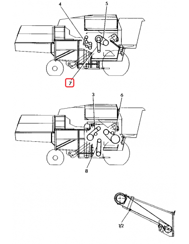 V-Belt 2200 La John Deere Z56351, Z62110, 20062, F20062, 01145224, 842404M1