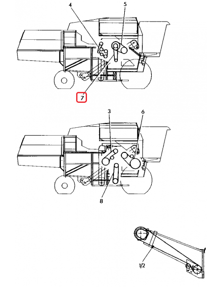 V-Belt 2200 La John Deere Z56351, Z62110, 20062, F20062, 01145224, 842404M1