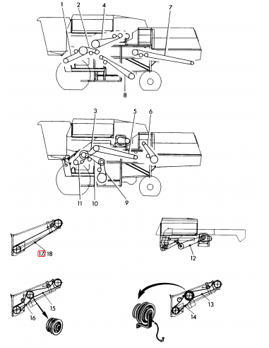 Curea Dubla 4727 mm John Deere Z62551, Z60930