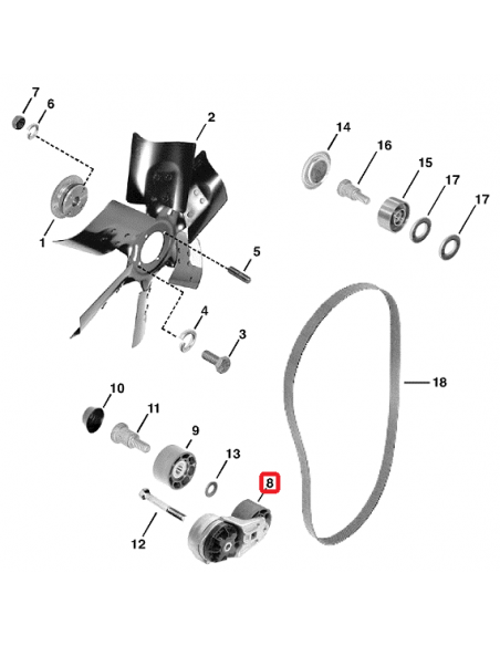Intinzator Curea Transmisie John Deere RE37981, RE68715, RE70535, Ford New Holland/Landini 86013886 Intinzator Curea Transmisie John Deere RE37981, RE68715, RE70535, Ford New Holland/Landini 86013886