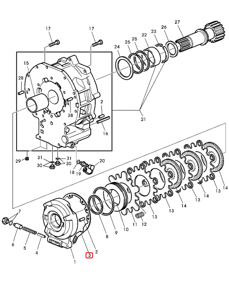 Garnitura John Deere R130300