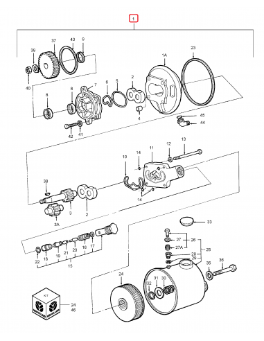 Pompa Hidraulica Directie Ford New Holland 30006, 82840627, 83959544, E1NN3K514AB, E2NN3531AB, E6NN3K513TA, E6NN3K514TA