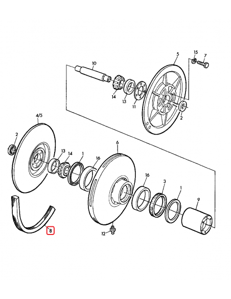 Belt Tractiune 3285 mm La John Deere Z34121, Z31121, P40058, CQ02867, CQ2867, XCQ02867, XCQ2867 Belt Tractiune 3285 mm La John Deere Z34121, Z31121, P40058, CQ02867, CQ2867, XCQ02867, XCQ2867